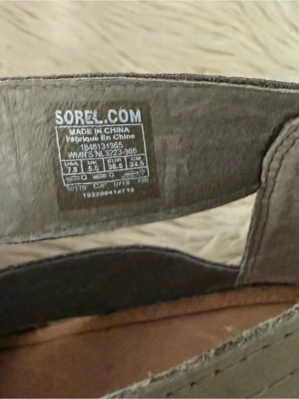Sorel Olive Suede Lace-Up Joanie II Gladiator Sandals - Picture 7 of 7